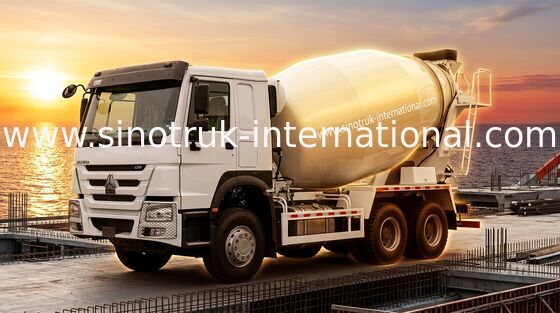 SINOTRUK HOWO LHD 6×4 10wheels Concrete Mixer Truck High Horsepower 400HP