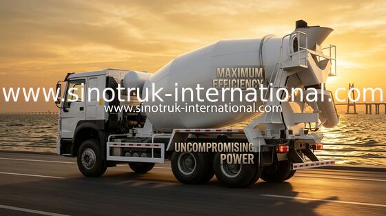 12 Cubic Meters Volumetric Concrete Mixer Truck 380 Horsepower 3 Axle