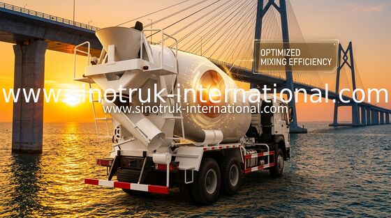 LHD 6×4 10 Wheels HOWO Concrete Mixer Truck High Horsepower 340HP