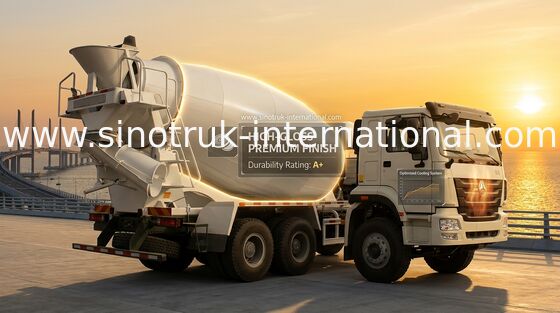 Diesel Engine Concrete Mixer Truck 10CBM Capacity Ready Mix Concrete Trailer