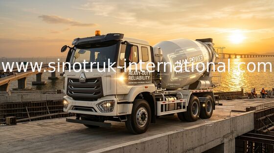 RHD 6×4 10wheels White Concrete Mixer Truck Euro 2