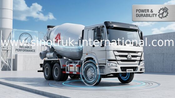 Large Concrete Mixer Truck With High Strength Wear - Resistant Steel Plate Tank