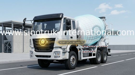 High Efficiency Hydraulic Pump Cement Mixer Truck For Construction Site