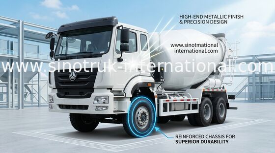 Industrial Concrete Mixing Truck For Road Repairing / Cement Truck Mixer