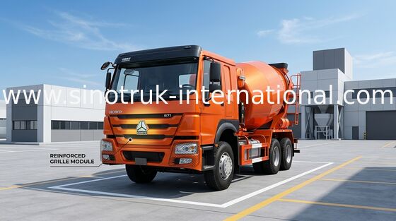 102km/H SINOTRUK HOWO Concrete Mixer Truck 371HP 10CBM LHD 6x4