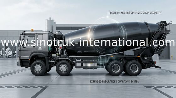 SINOTRUK HOWO 8x4 LHD Concrete Mixer Truck 371HP