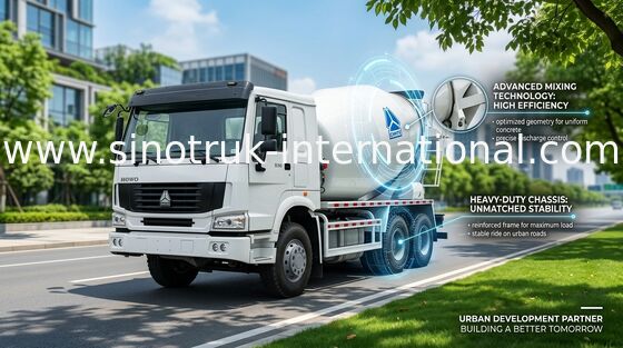 SINOTRUK HOWO Concrete Mixer Truck 12CBM 336HP 6X4 LHD ZZ5257GJBN4048W