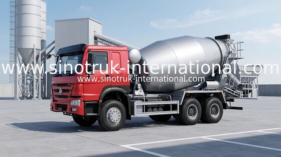 SINOTRUK HOWO Concrete Mixer Truck 10 CBM For Concrete Transportation