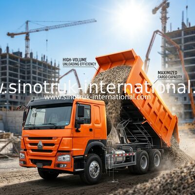371HP 6x4 Dump Truck 20.01CBM Payload Mastery For Heavy Duty Efficiency