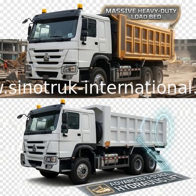 10-Wheel Tipper Dump Truck 371HP 6x4 Drive Euro2 Engine