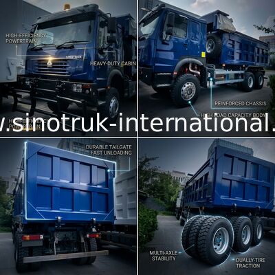 SINOTRUK HOWO Ghost Face Tipper Dump Truck LHD 6×4 371HP 20CBM