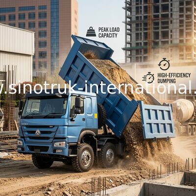 Tipper Truck SINOTRUK HOWO 380HP 12 Wheels LHD 31 Tons 20-30CBM ZZ3317N3567B1R