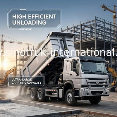 Tipper Truck SINOTRUK HOWO 400HP 12 Wheels LHD 40Tons 30CBM ZZ3317V3567B1