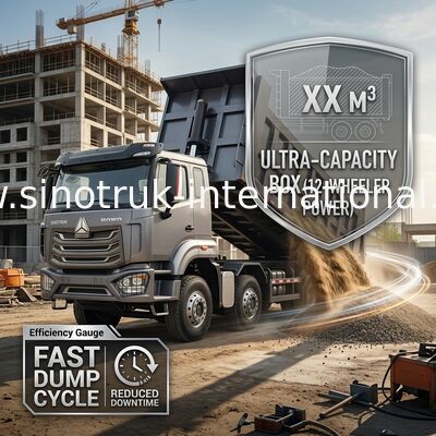 5300*2300*1500mm Cargo Box Heavy Duty Dump Truck For Smooth Cargo Transportation RHD / LHD Driving Type