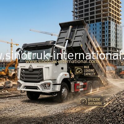 SINOTRUK HOHAN Howo Tipper Dump Truck Chassis Weichai Engine 6 × 4 LHD ZZ3257V384JB1 Model