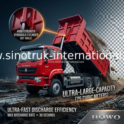 SINOTRUK HOHAN New Howo 6X4 RHD 10 Wheels With Tarpaulin Reinforced Hard Rear Door Efficient Transport