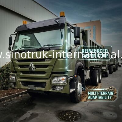 SINOTRUK HOWO 400HP Green Tipper Dump Truck RHD 6×4 12wheels High Horsepower