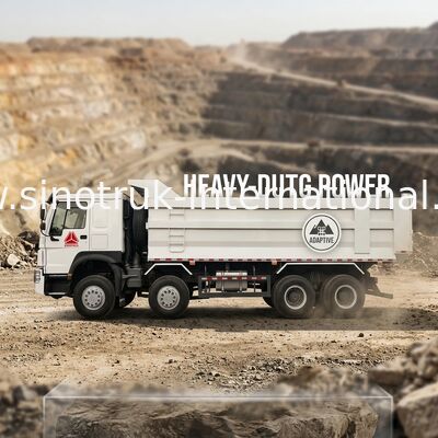 SINOTRUK HOWO Mining Tipper Dump Truck 12Wheels 400Hp 8 × 4 U type
