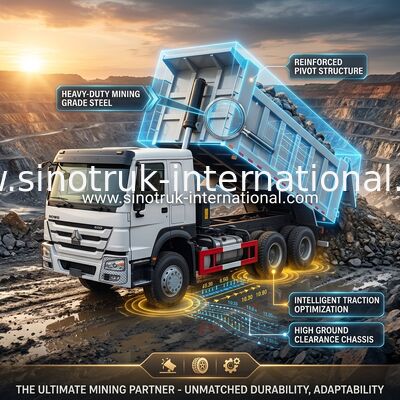 ZZ3257V3847B1 High Horsepower HOWO Tipper Truck 6×4 10wheels 400HP Low Fuel Consumption
