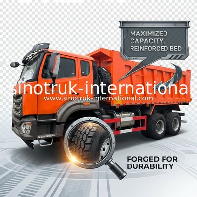 Sinotruk Hohan Tipper Dump Truck N7 6 × 4 10 Wheels 380Hp Lhd Or Rhd