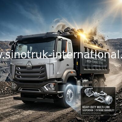SINOTRUK HOWO N7 Cab Tipper Dump Truck LHD 6X4 400HP Diamond Silver
