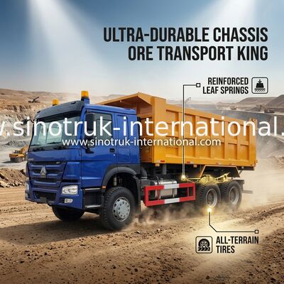 High Horsepower 400HP HOWO Tipper Dump Truck LHD 6×4 10 Wheels