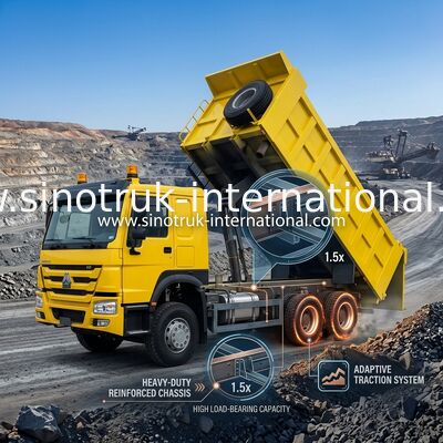 High Horsepower 400HP HOWO Tipper Dump Truck LHD 6x4 10wheels