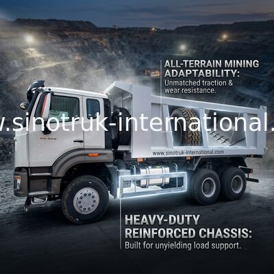 Sinotruk Howo Tipper Dump Truck New NX 10Wheels 400Hp 6 × 4 Mining