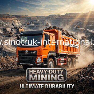 SINOTRUK ORANGE HOWO 371HP 6x4 TIPPER DUMP TRUCK 30T Loading