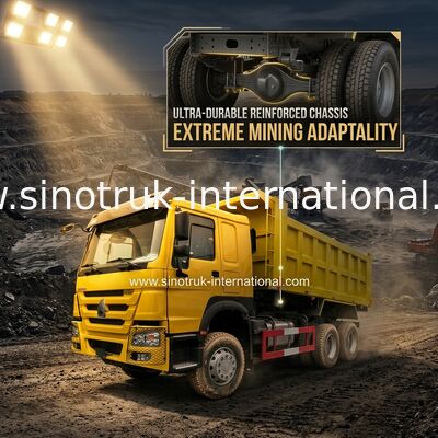 SINOTRUK HOWO 400HP Tipper Dump Truck For Construction A7 Yellow ZZ3257V3847B1