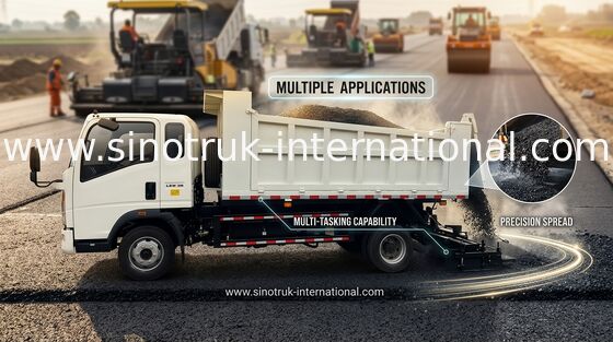 Light Duty HOWO 4X2 Dump Truck 6 Wheels 116HP