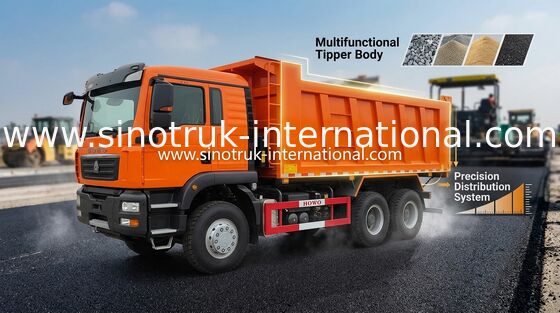 HOWO RHD Large Capacity Tipper Dump Truck For Construction 30 - 40 Tons