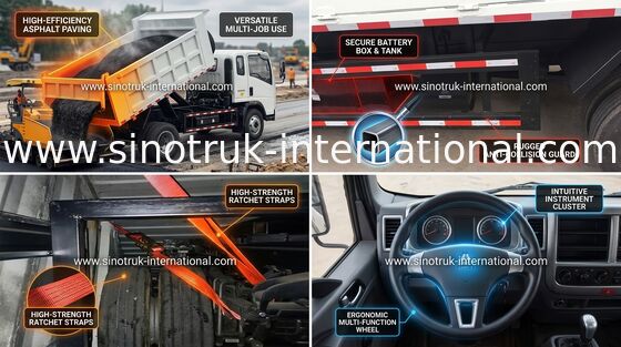 Euro2 116hp Tipper Dump Truck Right Hand Drive