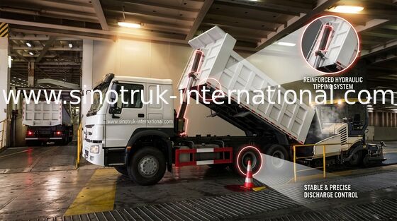 266HP LHD SINOTRUK HOWO 6x4 Dump Truck ZZ3257M4147W