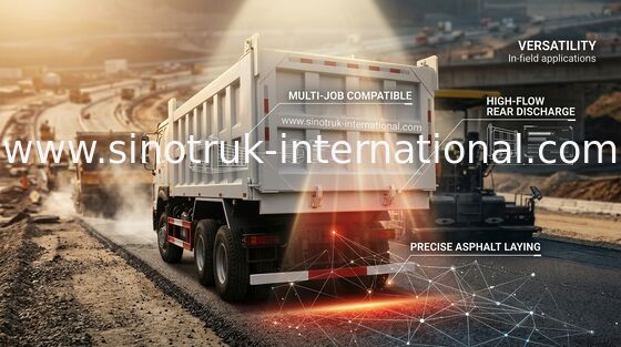 White 336HP SINOTRUK HOWO 6x4 Dump Truck 25 tons LHD
