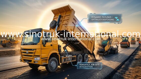 Euro 2 HOWO Yellow King Mine Dump Truck 30 Tons Loading