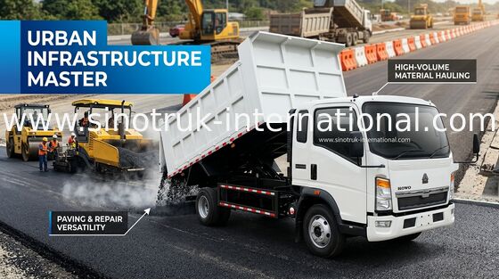 Construction Business Tipper Dump Truck Sinotruk Howo 116hp