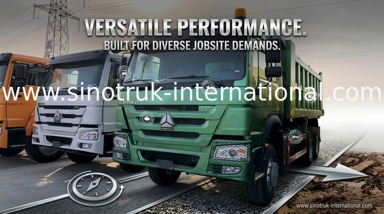 Tipper Truck 6x4 SINOTRUK 10 Wheels HOWO ZZ3257N3647A 30 Tons 16 - 18 CBM