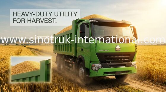 SINOTRUK HOWO Heavy Dump Truck RHD 6X4 For Construction Material Loading