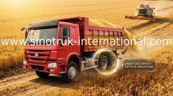 RHD 6X4 Drive Type Tipper Dump Truck , Sinotruk Howo 6x4 Dump Truck