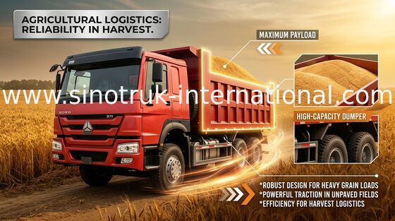 SINOTRUK HOWO Tipper Dump Truck 371HP 8X4 LHD 31tons 20-30CBM  ZZ3317N3567W