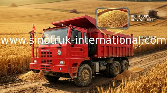 D12.42 420HP Engine Tipper Dump Truck , Ten Wheeler Dump Truck 6X4