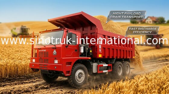 SINOTRUK HOWO70 Mining Dump Truck LHD 10Wheels 371HP 70 tons ZZ5707S3840AJ