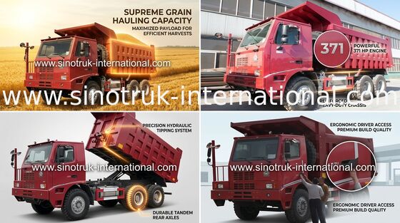 10 Wheels 70 Ton Dump Truck With Unilateral High Strength Skeleton Cab