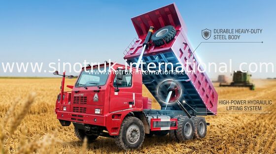 Coal Mine Tipper Dump Truck / SINOTRUK HOWO70 Ten Wheeler Dump Truck