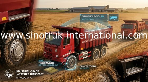 Professional 371HP Engine Tipper Dump Truck , Safety 10 Wheel Dump Truck