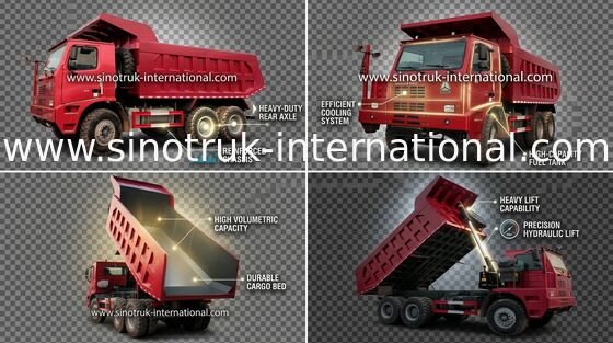 Tipper Dump Truck SINOTRUK HOWO 70 Mining LHD 6X4 371HP 70tons ZZ5707S3840AJ