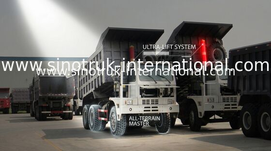 High Rigidity Cargo Body LHD 6X4 10 Wheel Dump Truck With 70 Tons Capacity