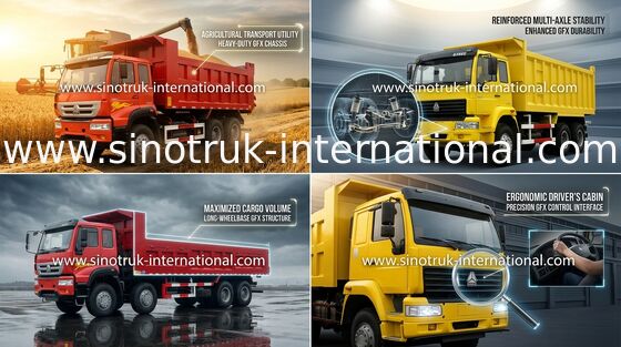 SINOTRUK Golden Prince Tipper  Dump Truck 6X4 336HP LHD 25-30tons ZZ3251N3641W