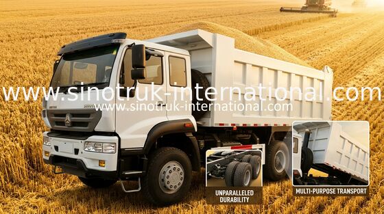 SINOTRUK Golden Prince Dump Truck 10Wheels 336HP LHD 25-30tons ZZ3251N3641W